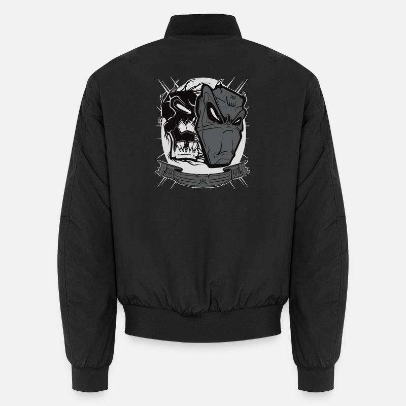 Devil mask - Unisex Bomberjacke - Schwarz