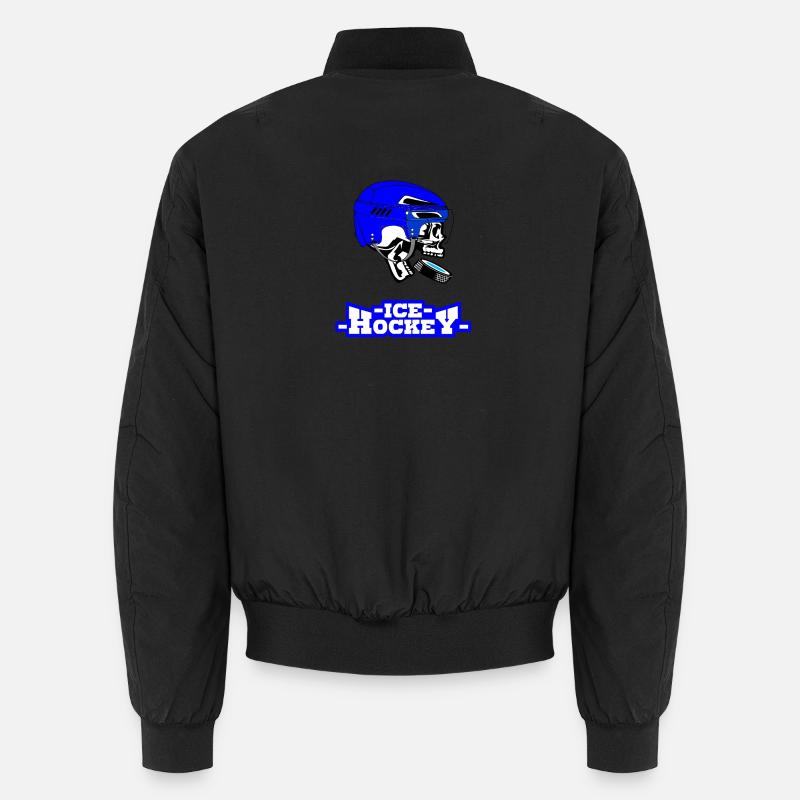 Eishockey - Unisex Bomberjacke - Schwarz