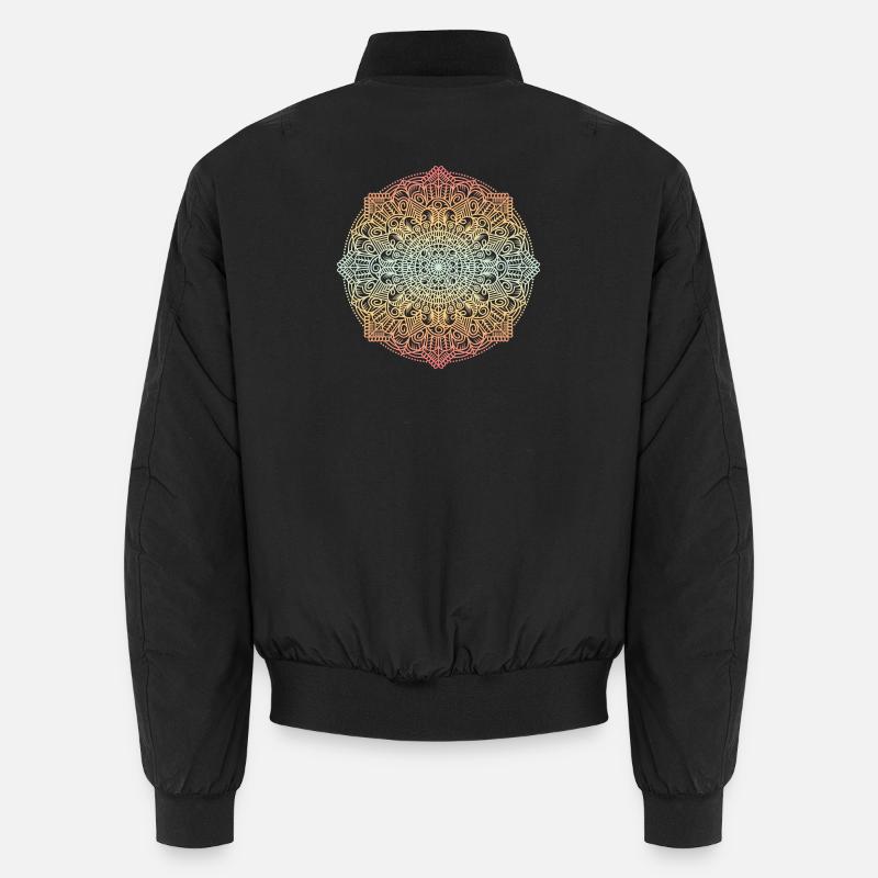 Mandala - Unisex Bomberjacke - Schwarz