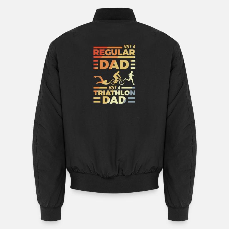 Triathlon Papa - Unisex Bomber Jacket - black