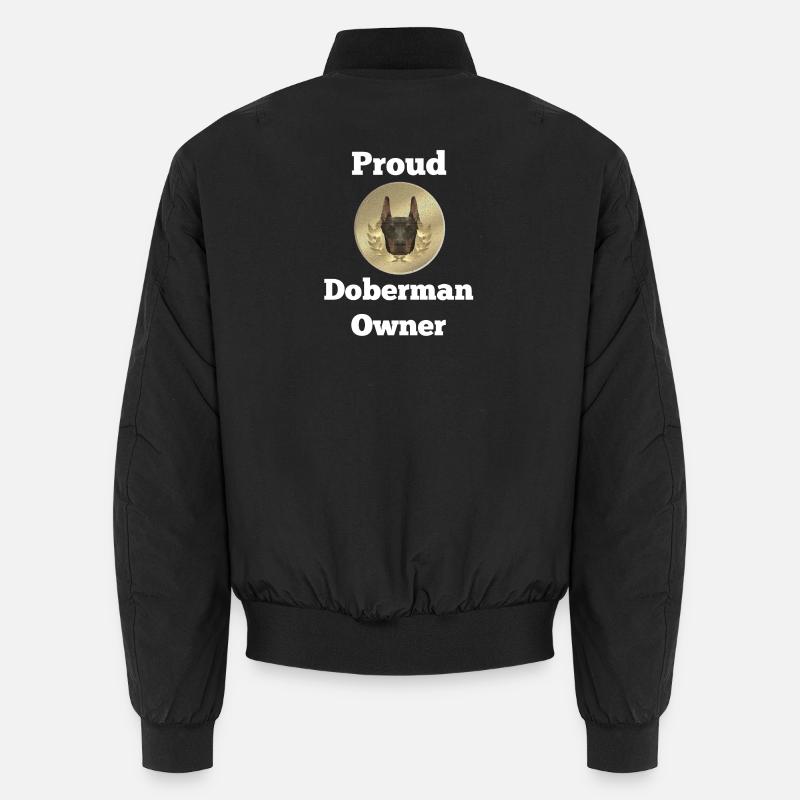 Dobermannspruch, Proud Doberman Owner Unisex Bomberjacke