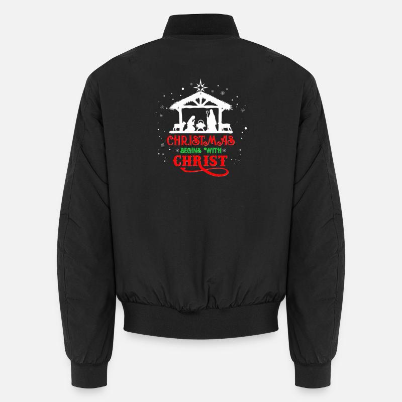 Noël commence avec Christ Bomber unisexe