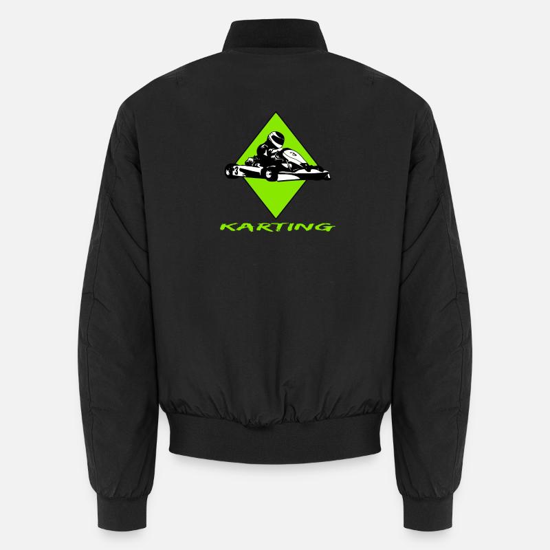 Karting - Unisex Bomberjacke - Schwarz