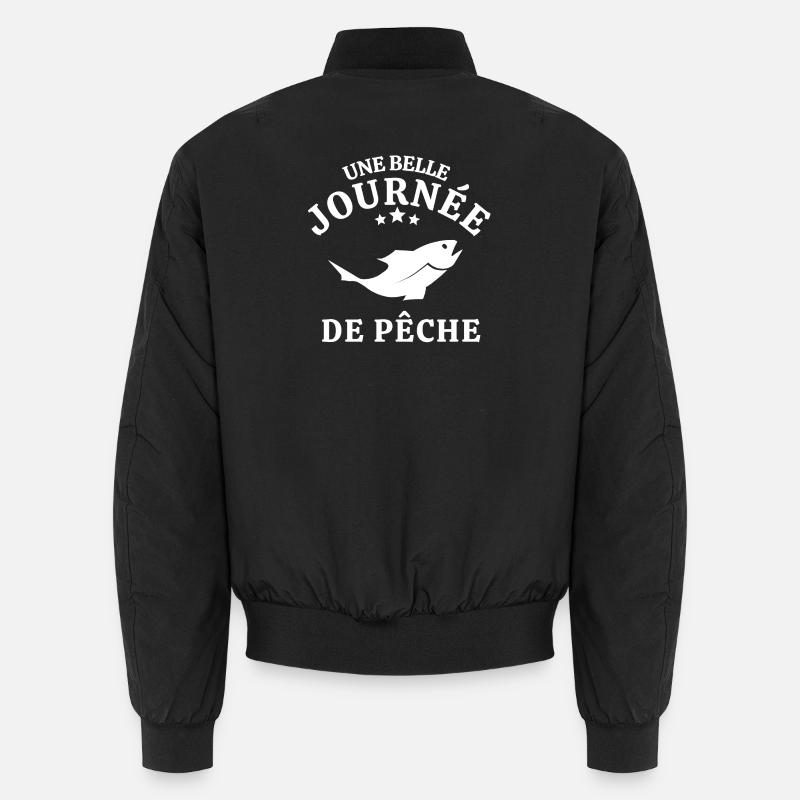 pêche, pêcheur, canne à pêche Bomber unisexe