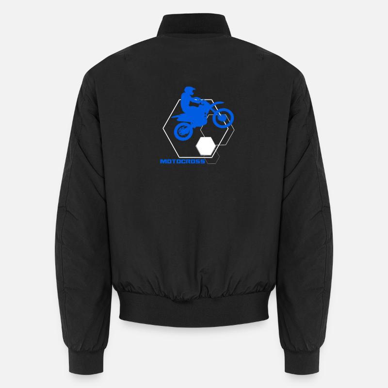 Motocross - Unisex Bomberjacke - Schwarz