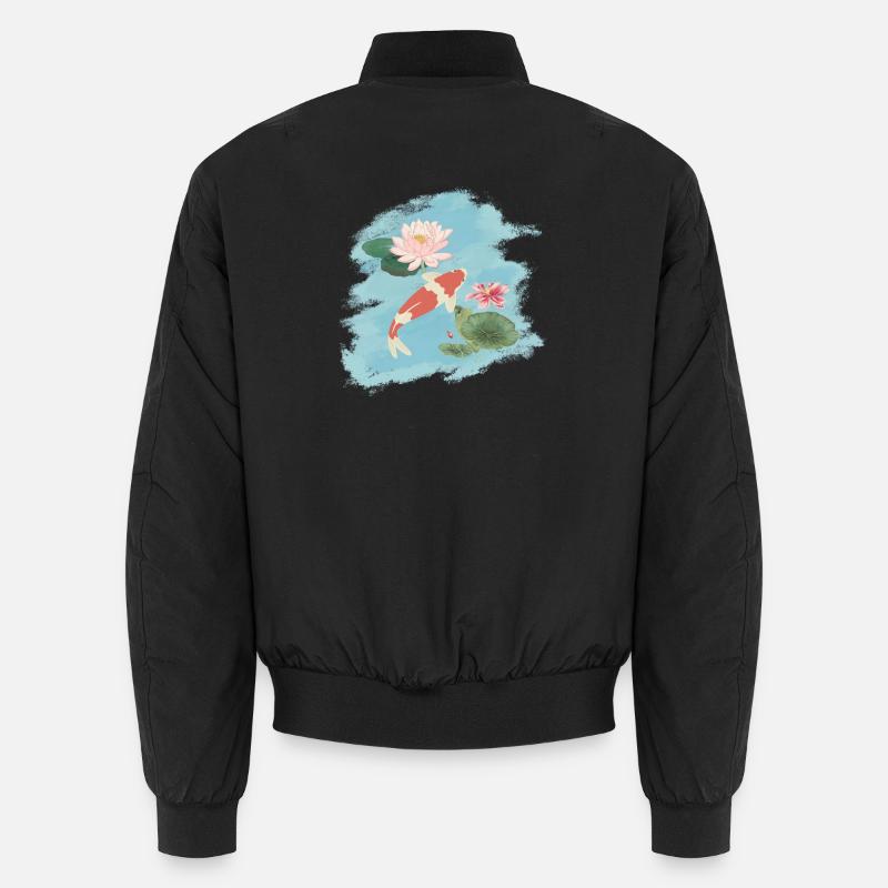 Nuphars roses Koi japonais - Koi Lovers Tee Bomber unisexe