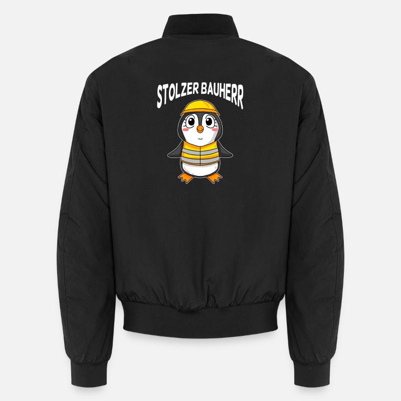 Bauherr Pinguin Unisex Bomberjacke
