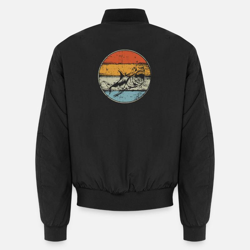 Vintage Shark Unisex Bomber Jacket