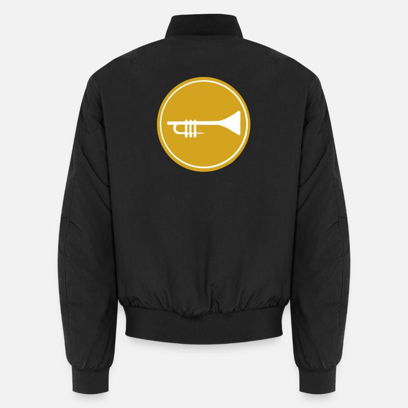 Trompete - Unisex Bomberjacke - Schwarz