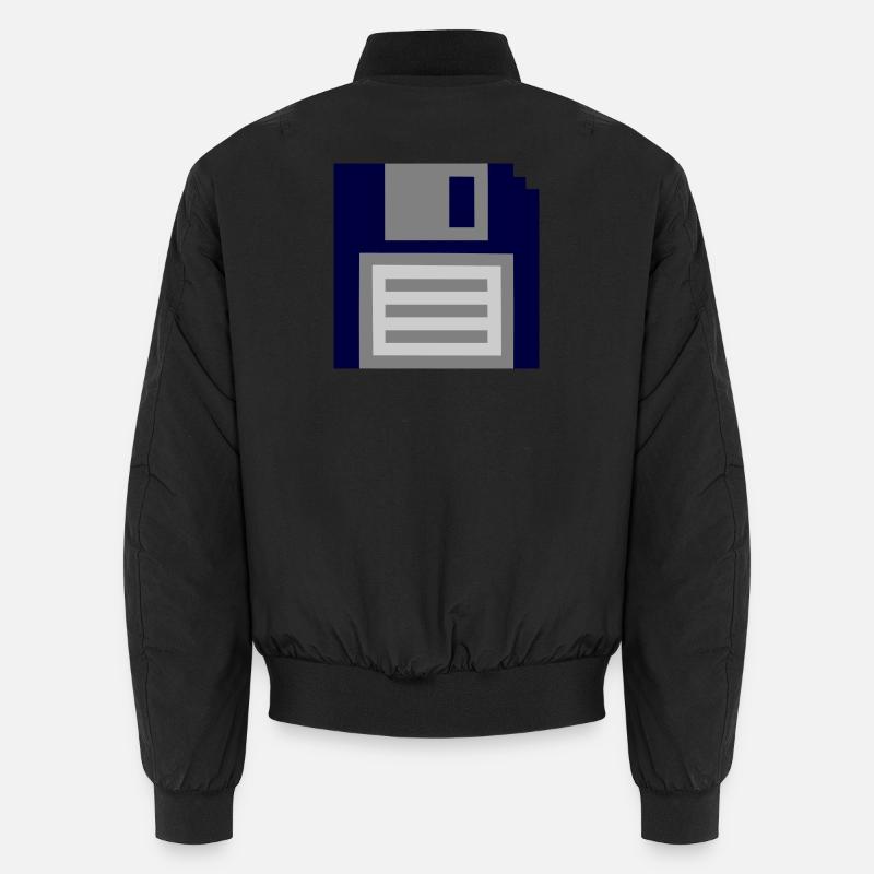Diskette - Unisex Bomberjacke - Schwarz