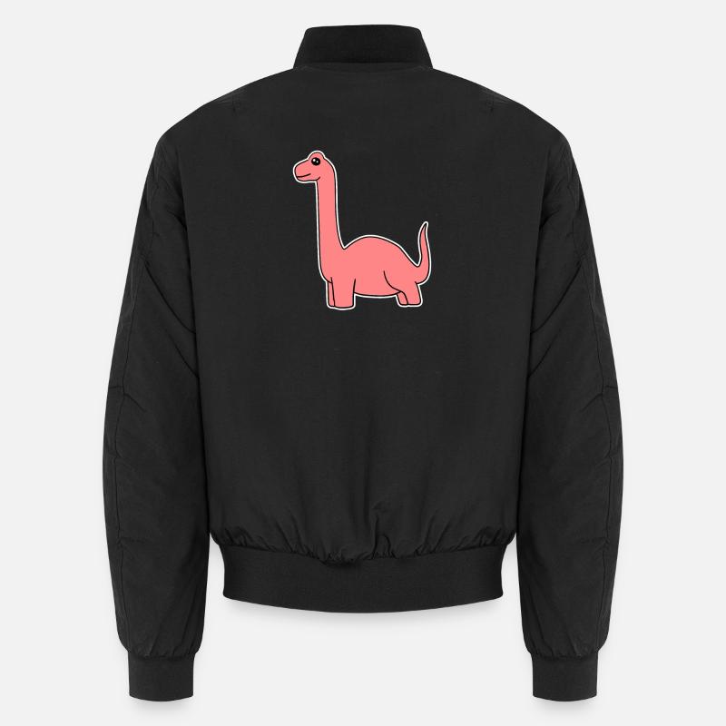 Dino Dinosaurier Rot Unisex Bomberjacke