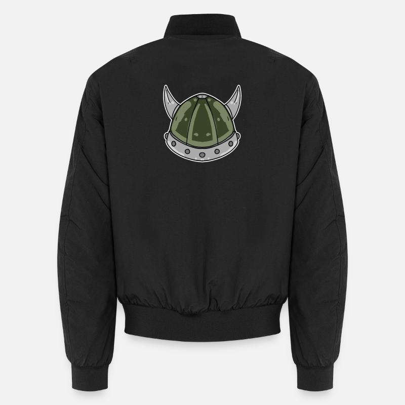 Wikinger Helm - Unisex Bomberjacke - Schwarz
