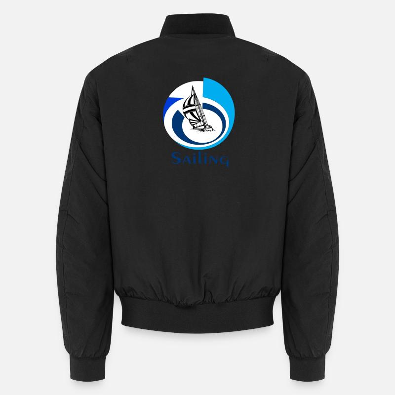 Sailing - Unisex Bomber Jacket - black