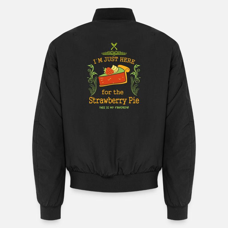 Erdbeerkuchen Liebhaber Unisex Bomberjacke