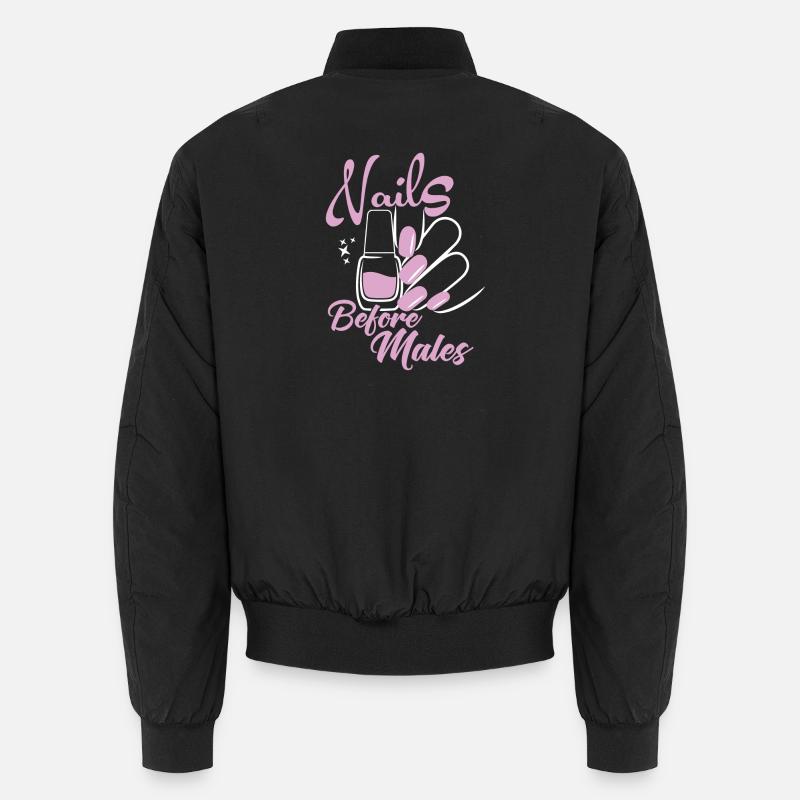 Nails before men Nail designer Unisex Bomber Jacket