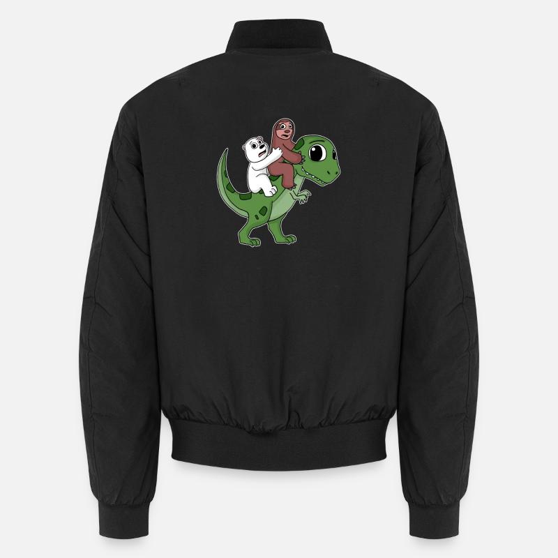 Dinosaure Dino Sloth Bear Bomber unisexe