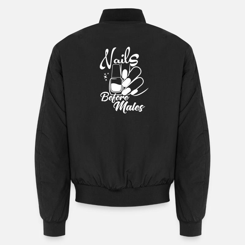 Nails before men Nail designer Unisex Bomber Jacket