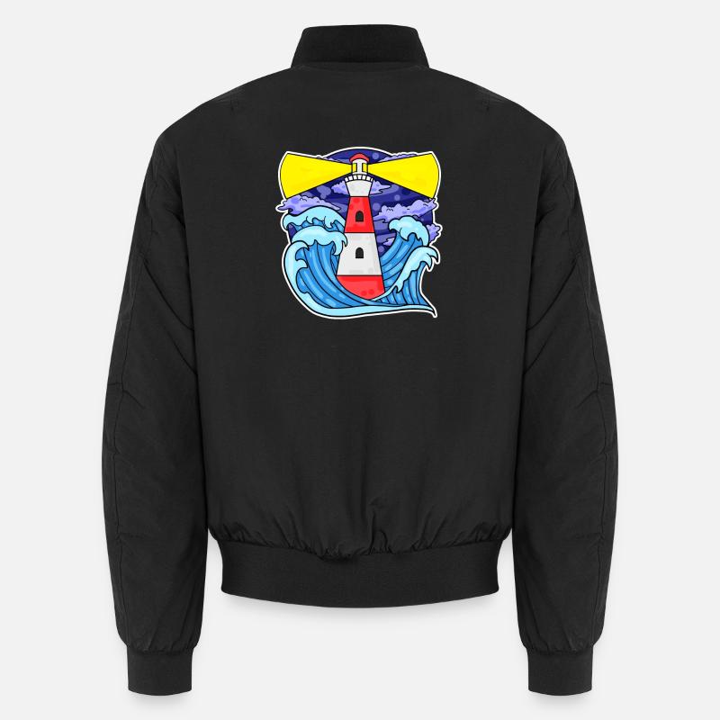 Phare Côte Mer Mer Bomber unisexe