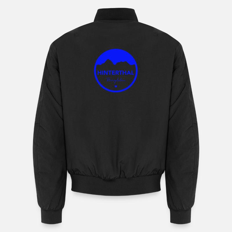 Hinterthal in blau! - Unisex Bomberjacke - Schwarz