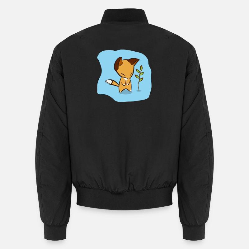 Fuchs - Unisex Bomberjacke - Schwarz