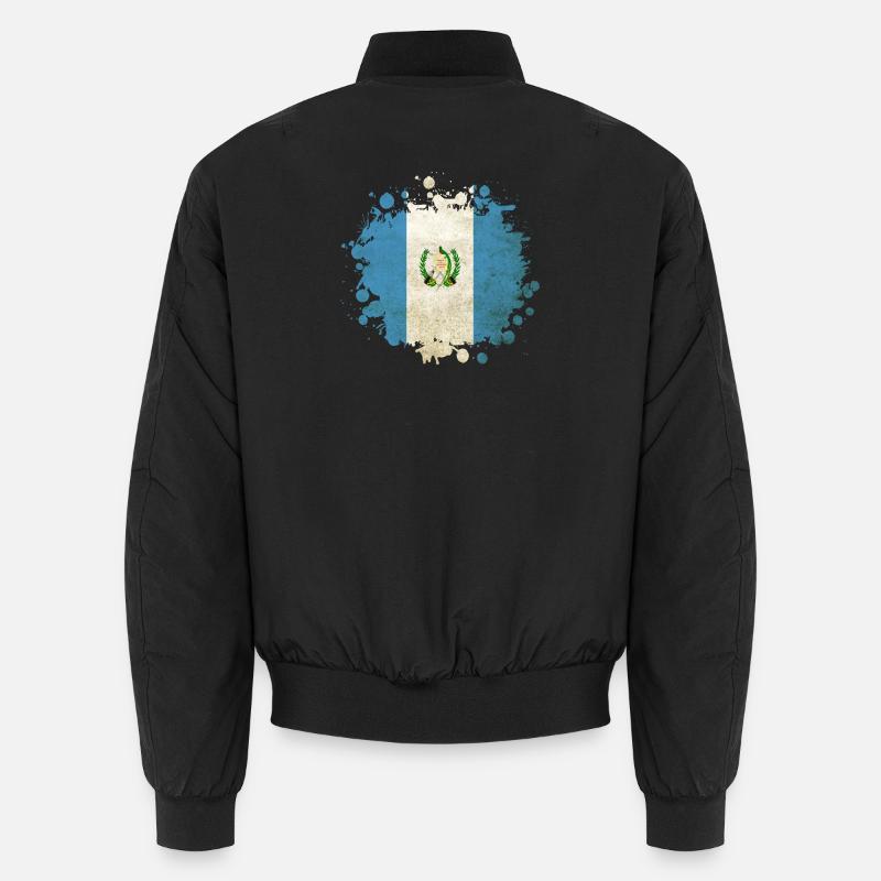 Guatemala vintage flags blob Unisex Bomber Jacket