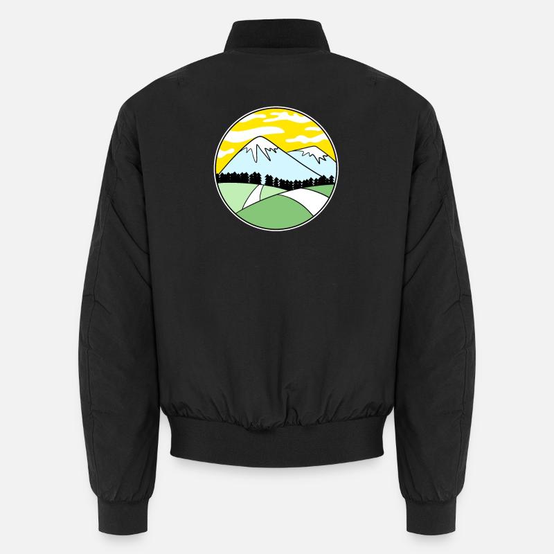 Mountain Mountains Mountain Peaks Unisex Bomber Jacket