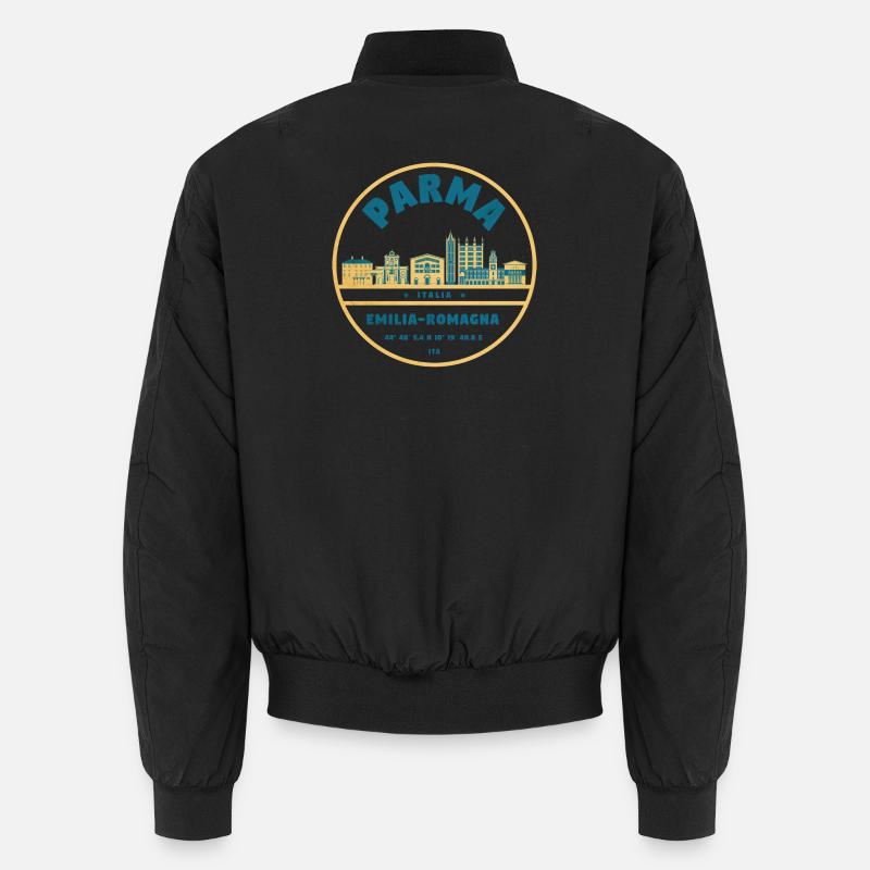 Emilia Romagna Stadtlandschaft - Unisex Bomberjacke - Schwarz