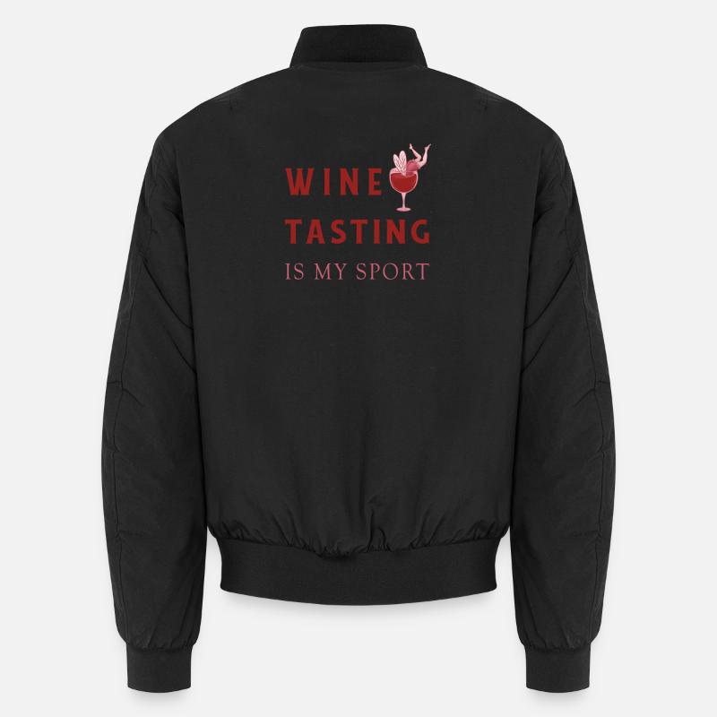 La dégustation de vin, c'est mon sport Bomber unisexe