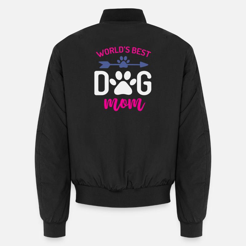 Die beste Hundemutter der Welt - Unisex Bomberjacke - Schwarz