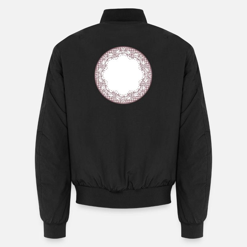 Nostalgia cake tip label in dusky pink Unisex Bomber Jacket