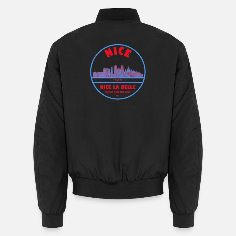 Nice La Belle Stadtsilhouette Unisex Bomberjacke