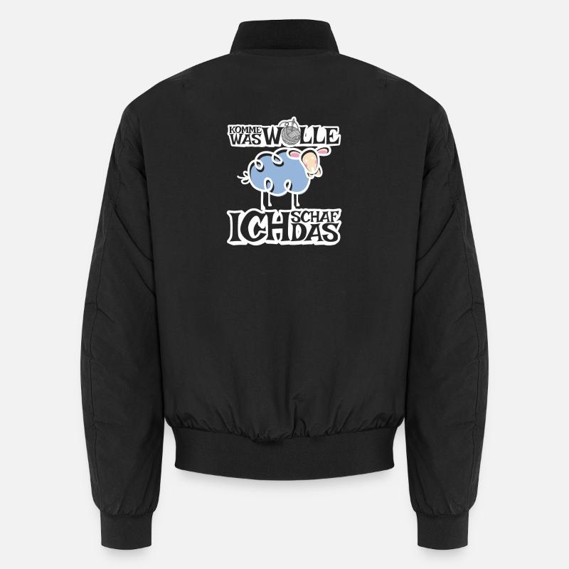 Komme was Wolle ich Schaf das Unisex Bomberjacke