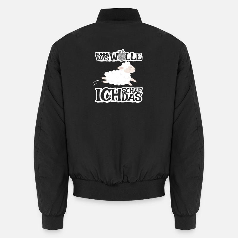 Komme was Wolle ich Schaf das Unisex Bomberjacke