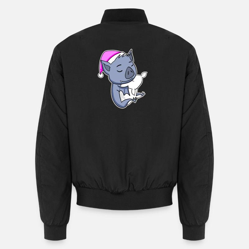 Fledermaus - Unisex Bomberjacke - Schwarz