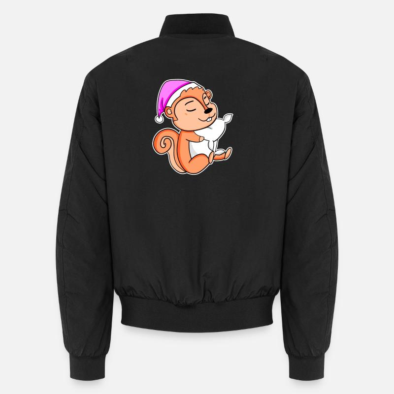 Eichhörnchen - Unisex Bomberjacke - Schwarz