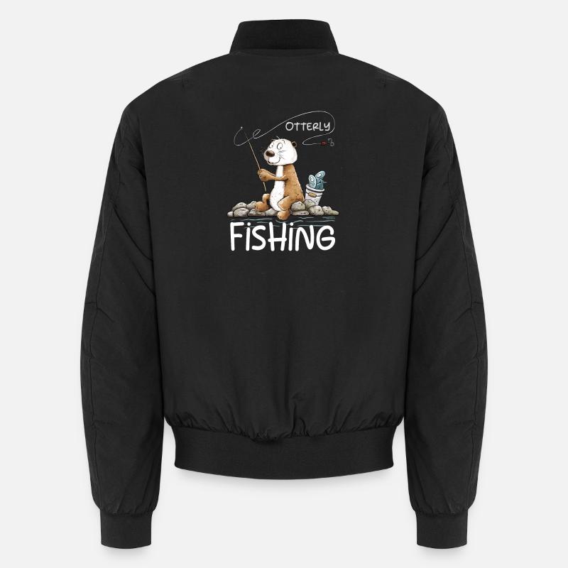 Droll Angler Otter Pêche Dicton Pêche Bomber unisexe