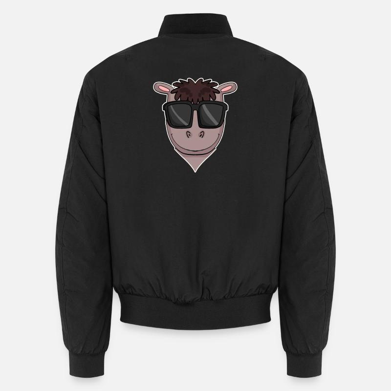 Cheval avec des lunettes de soleil Bomber unisexe