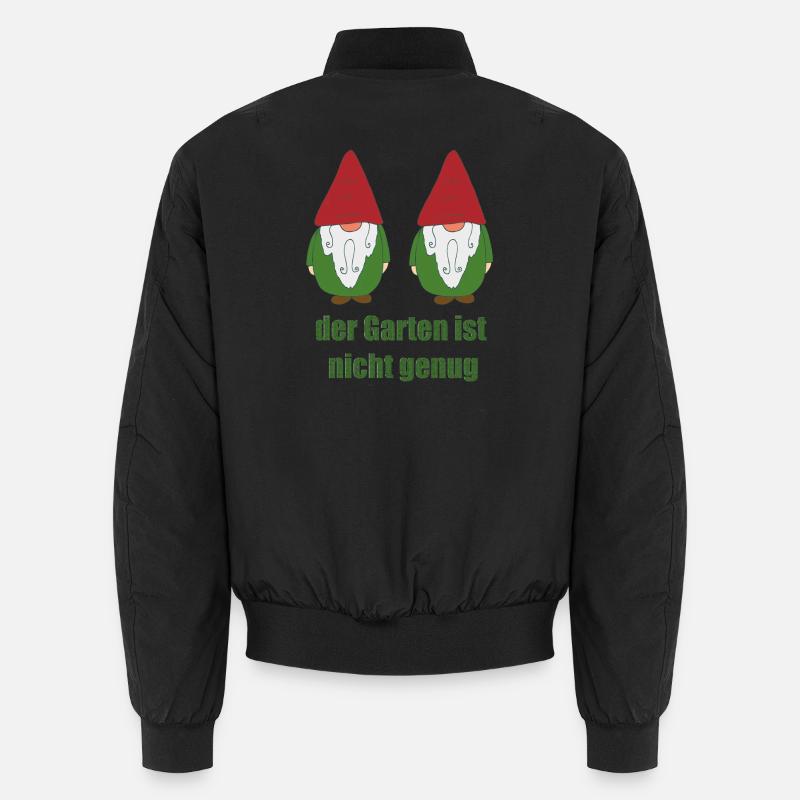 Gartenzwerge lustig - Unisex Bomberjacke - Schwarz