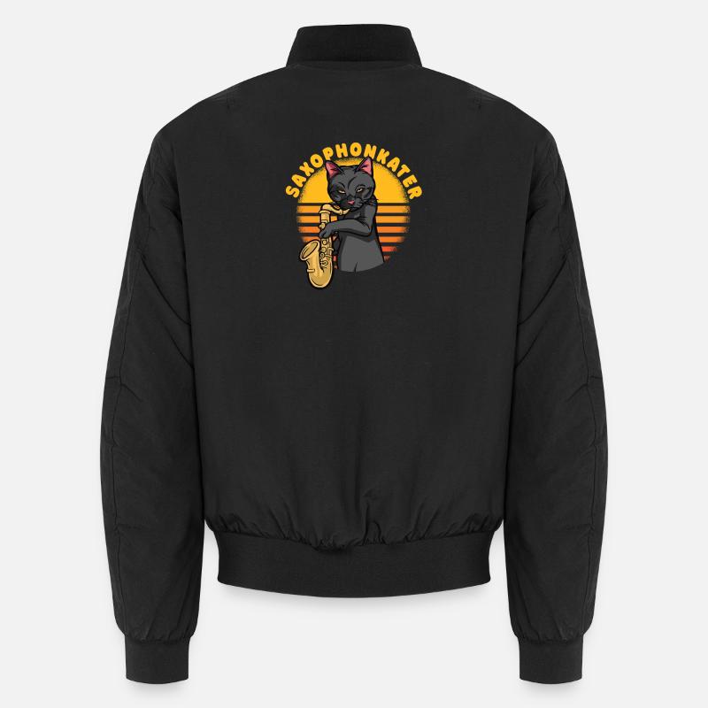 Gueule de bois du saxophone Bomber unisexe