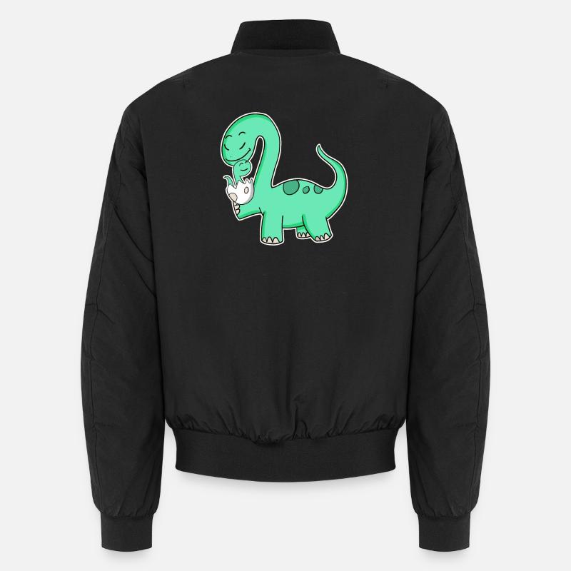 Dinosaure avec bébé dinosaure Bomber unisexe