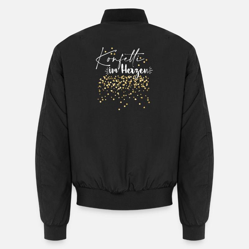 Konfetti im Herzen Unisex Bomberjacke