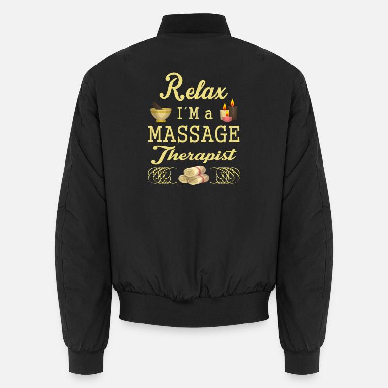 Massagetherapie - Unisex Bomberjacke - Schwarz