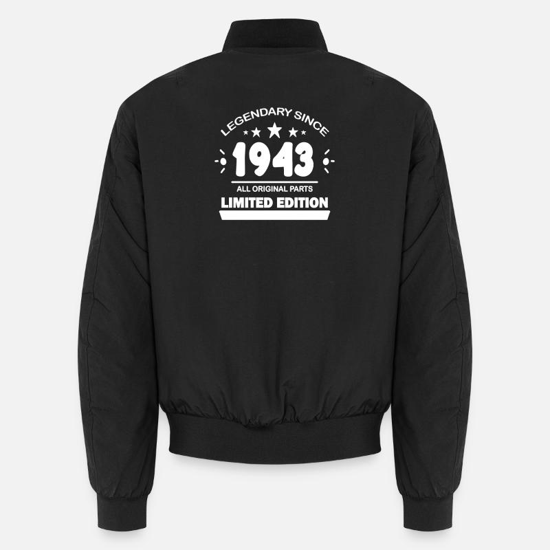 1943 - Né 1943 - Année de construction 1943 Spruch Bomber unisexe