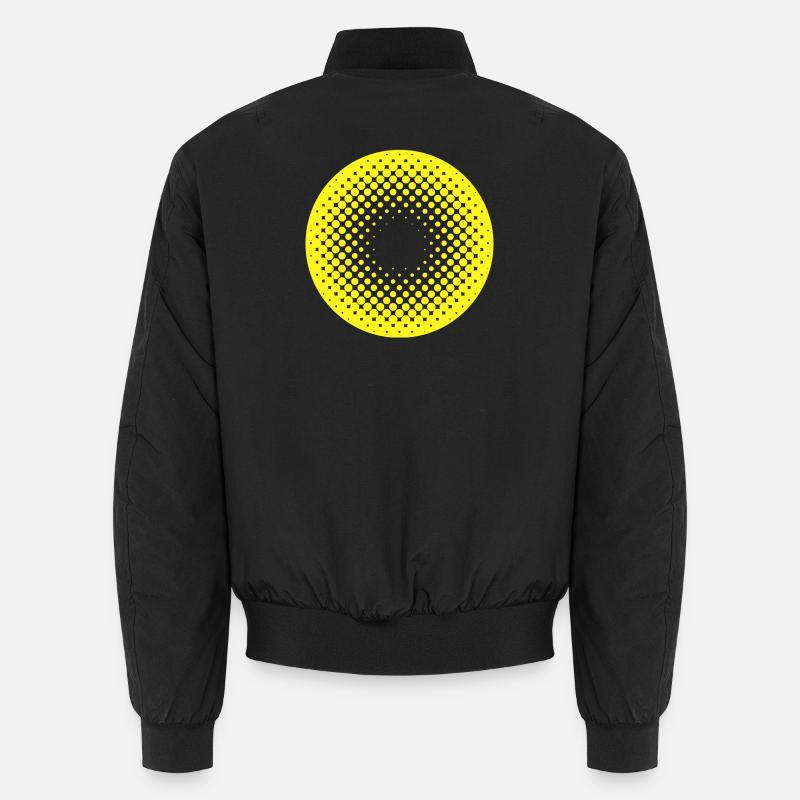 Sonnenkreis Halftone Muster Unisex Bomberjacke
