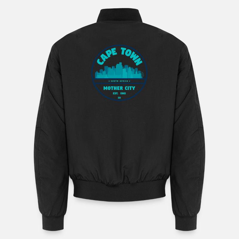 Cape Town Skyline Abzeichen Unisex Bomberjacke