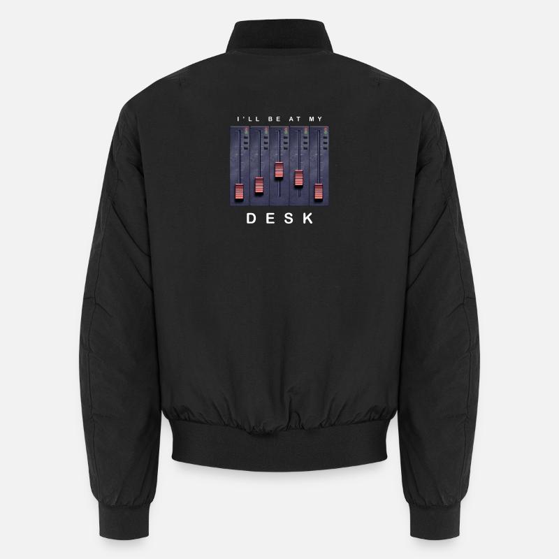 I'm at my desk mixer design Unisex Bomber Jacket
