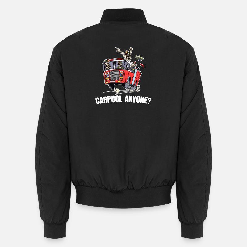 Fire Protection Fire Engine Fire Brigade Statement Unisex Bomber Jacket