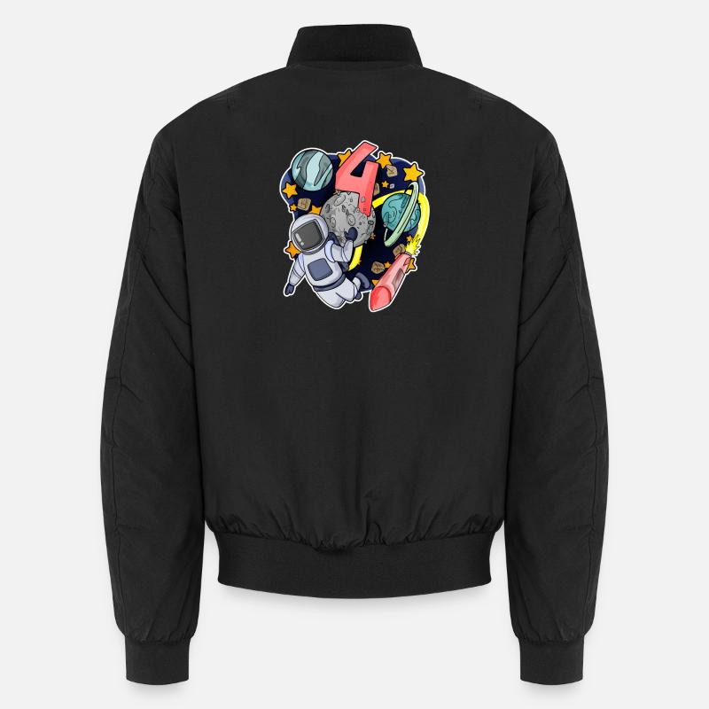 4 Jahre Geburtstag Junge Geschenk Unisex Bomberjacke
