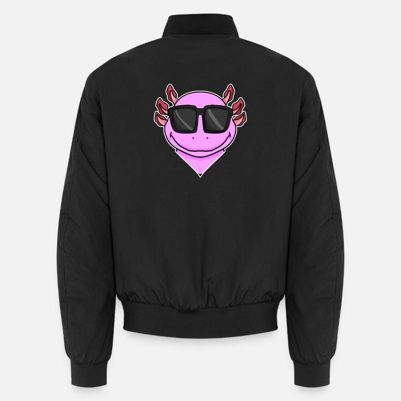 Axolotl with sunglasses Unisex Bomber Jacket