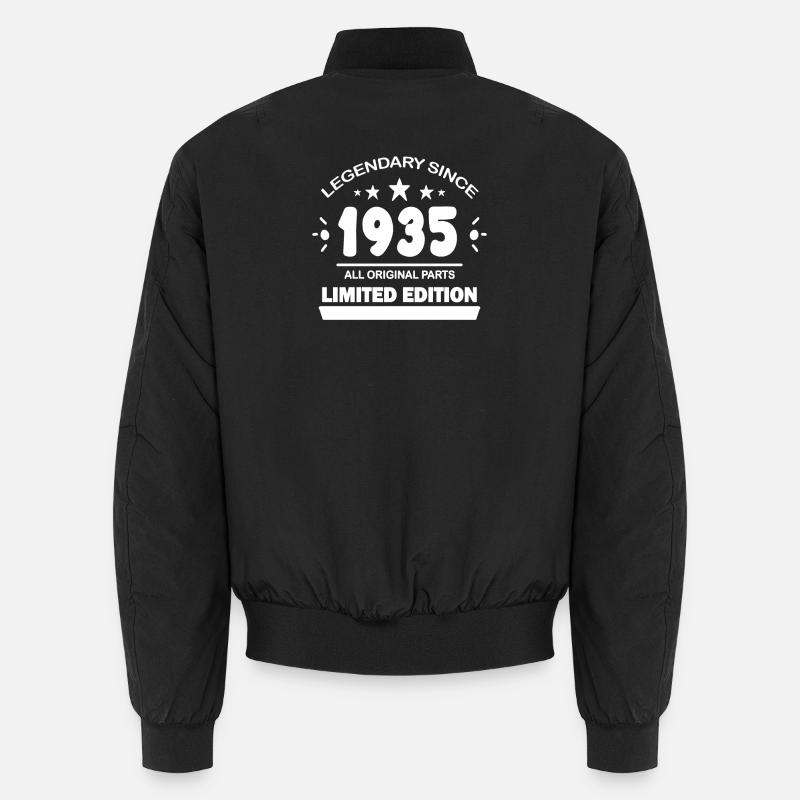 1935 - Born 1935 - Unisex Bomber Jacket - black